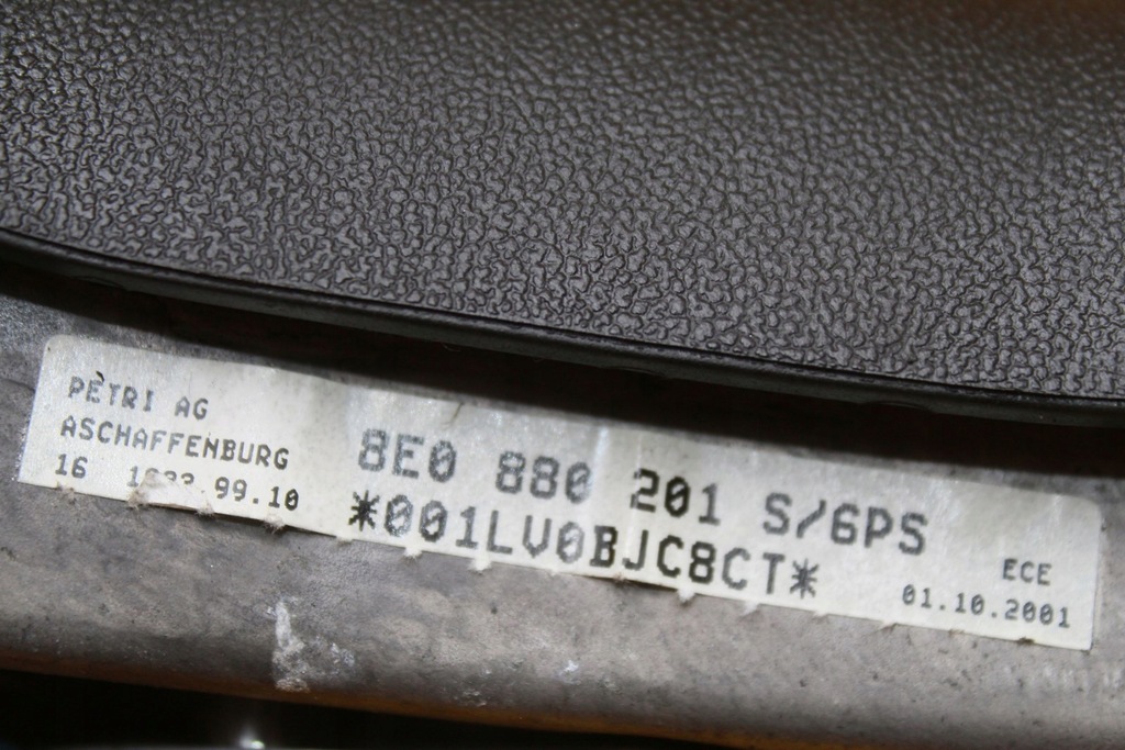 фото №7, Подушка повітряна подушка безпеки audi оригінальний номер 8e0880201s