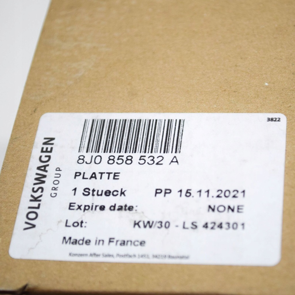 фото №7, Audi tt 8j mk2 передняя часть правый door mirror mounting plate 8j0858532a