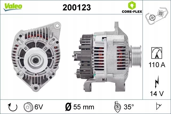 Генератор 14v, 110a volvo s40 i, v40 renault espace 3, laguna i, safr Ціна