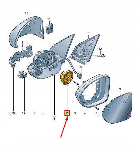 фото №2, Vw taigo cs left exterior mirror регулировочный unit with двигатель 7e1959577