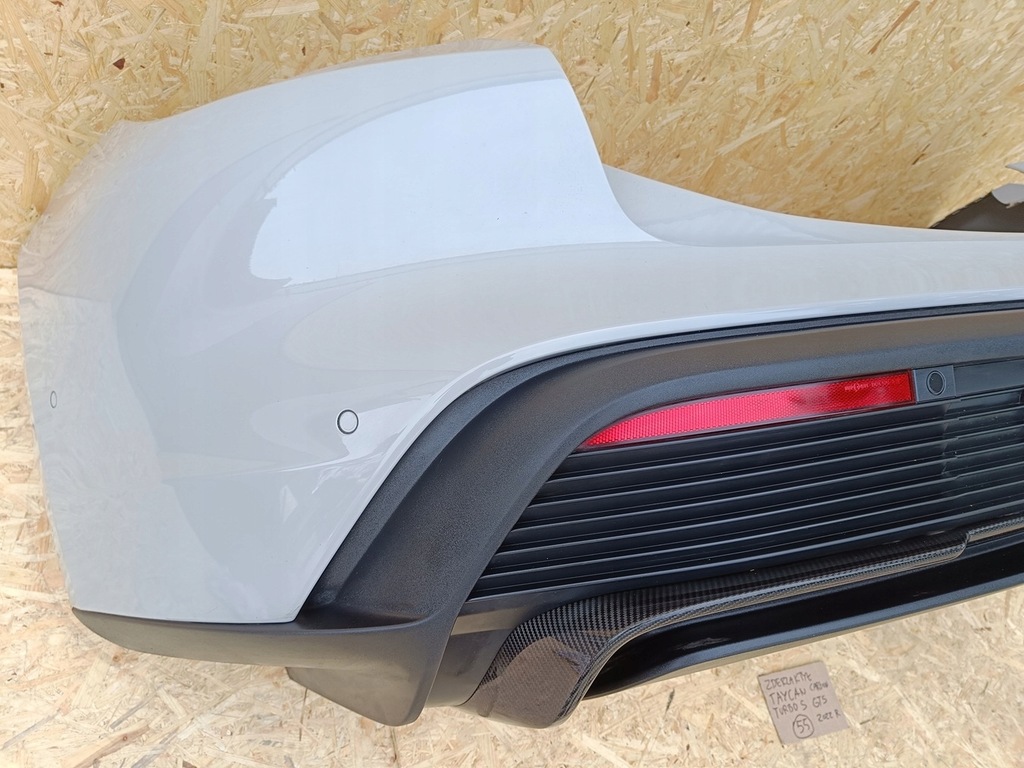 фото №8, Porsche taycan 9j1 камера kpl бампер задняя w цвет m9a kreide 2022r карбон