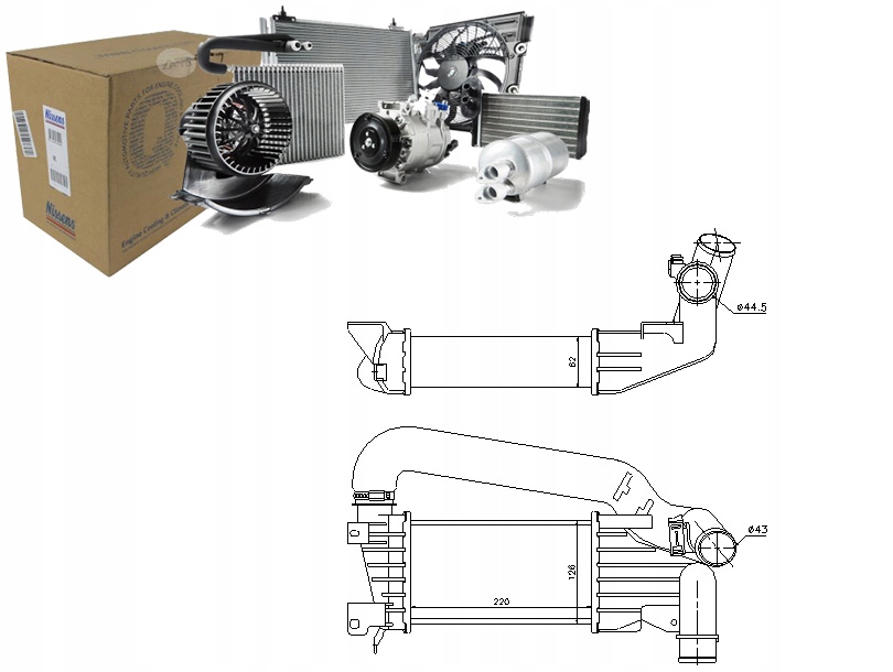 Купити Nissens інтеркулер 157028n ol4417