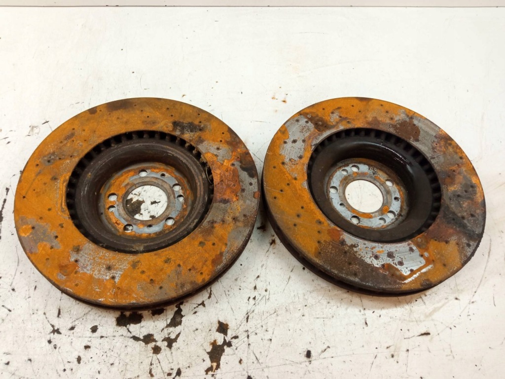 фото №13, Суппорт тормозной левый правый перед akebono 374mm тормозные диски cupra ateca i