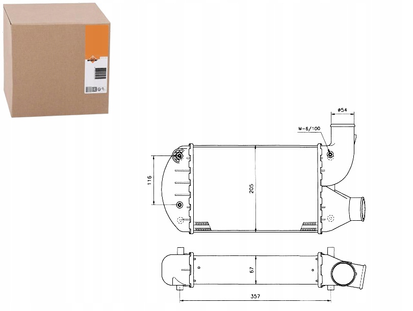 Купити Інтеркулер fiat marea 99- nrf
