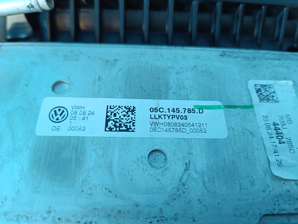 фото №8, Skoda scala lift 1.0 tsi 2024 r колектор всмоктуючий датчик радіатор 05c129709j