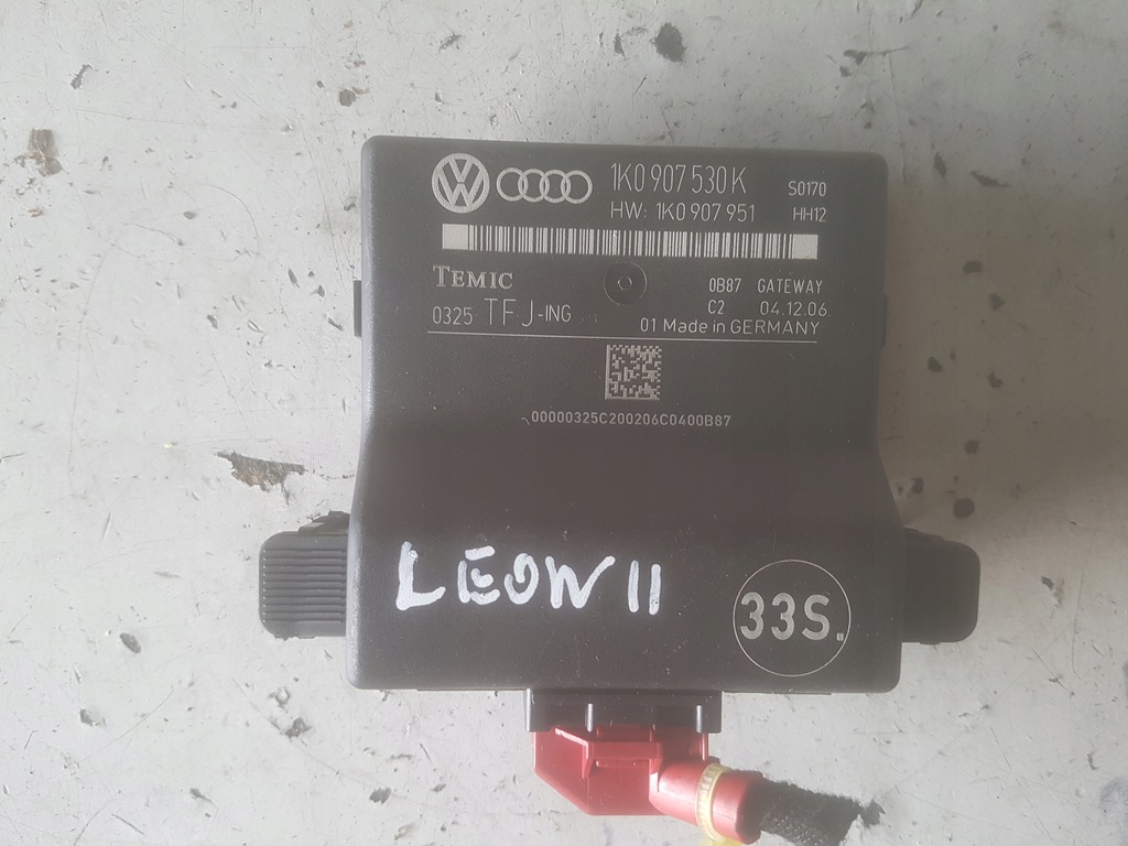 фото №1, Seat leon 2 ii 04r- модуль блок керування шлюз