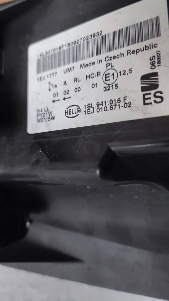 фото №9, Фара seat mii 1sl941016f