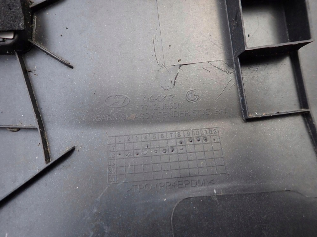 фото №10, Hyundai kona 17- молдинг накладка правый перед