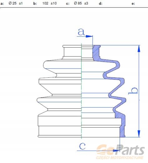 фото №2, Захист шарнір привідного зовнішнього toyota carina vi 2.0