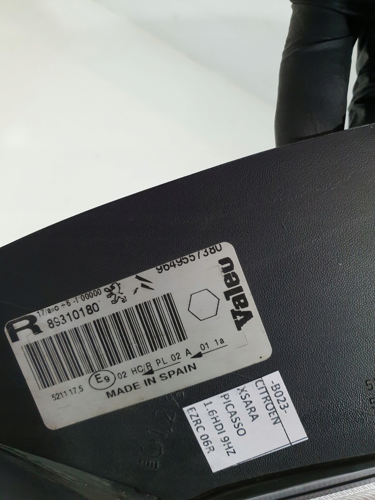 фото №11, Лампа правий перед 9649557380 citroen xsara picasso eur lift