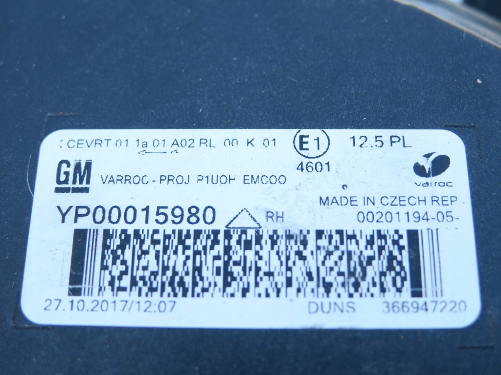 фото №2, Лампа правый перед r opel grandland x europa