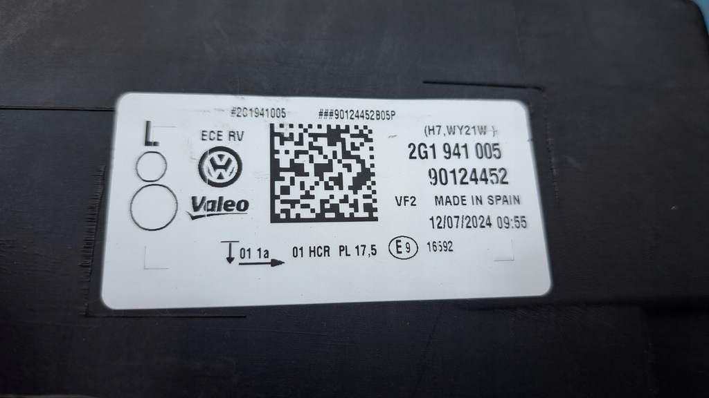 фото №10, Лампа левая левый перед vw volkswagen polo 6 vi 2g 2g1941005 2017-2021 nowa