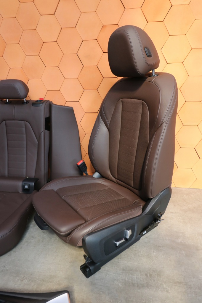 фото №12, Bmw x3 g01 lci салон сидіння заднє сидіння обшивки m-pakiet mokka вентиляція