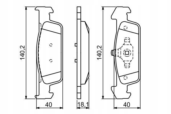 фото №13, Bosch тормозные колодки тормозные перед с замком dacia logan ii sandero ii
