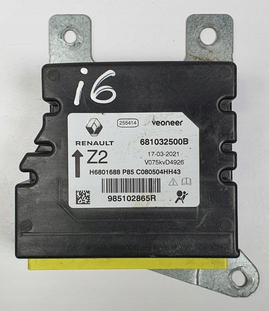 фото №1, Dacia sandero rok 2020 модуль подушок 681032500b