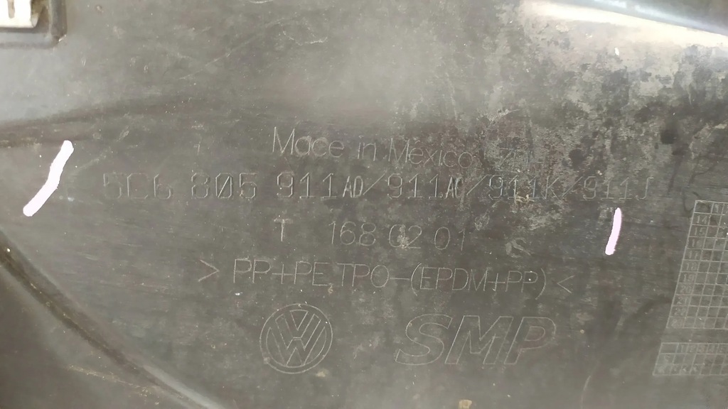 фото №10, Подкрылок левый перед vw jetta vi