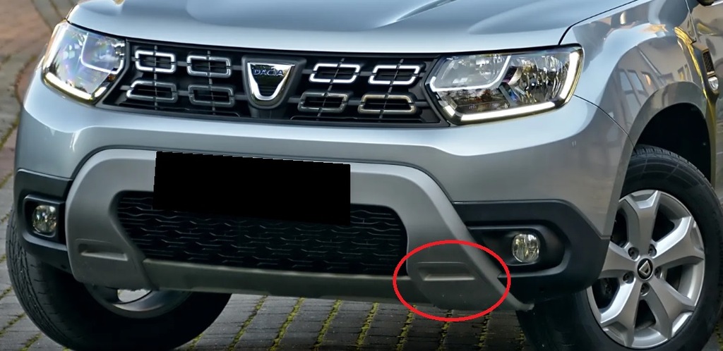 фото №11, Dacia duster ii 2017-2023 заглушка фаркоп перед левая серебристая оригинал