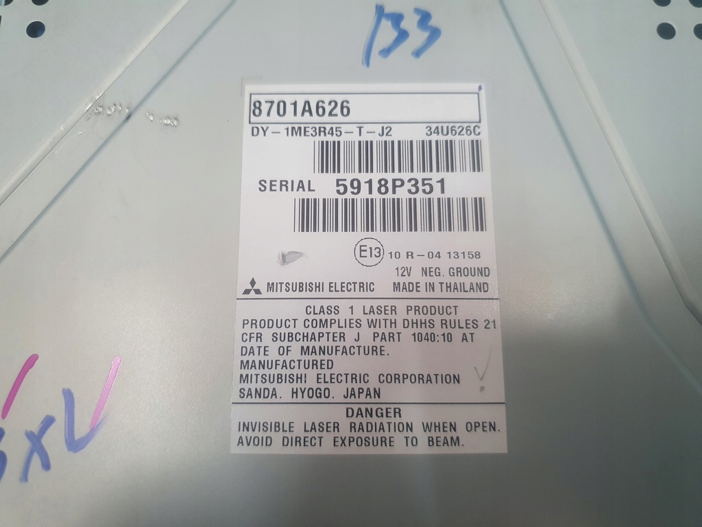 фото №5, Радіо cd + dekor mitsubishi outlander iii asx