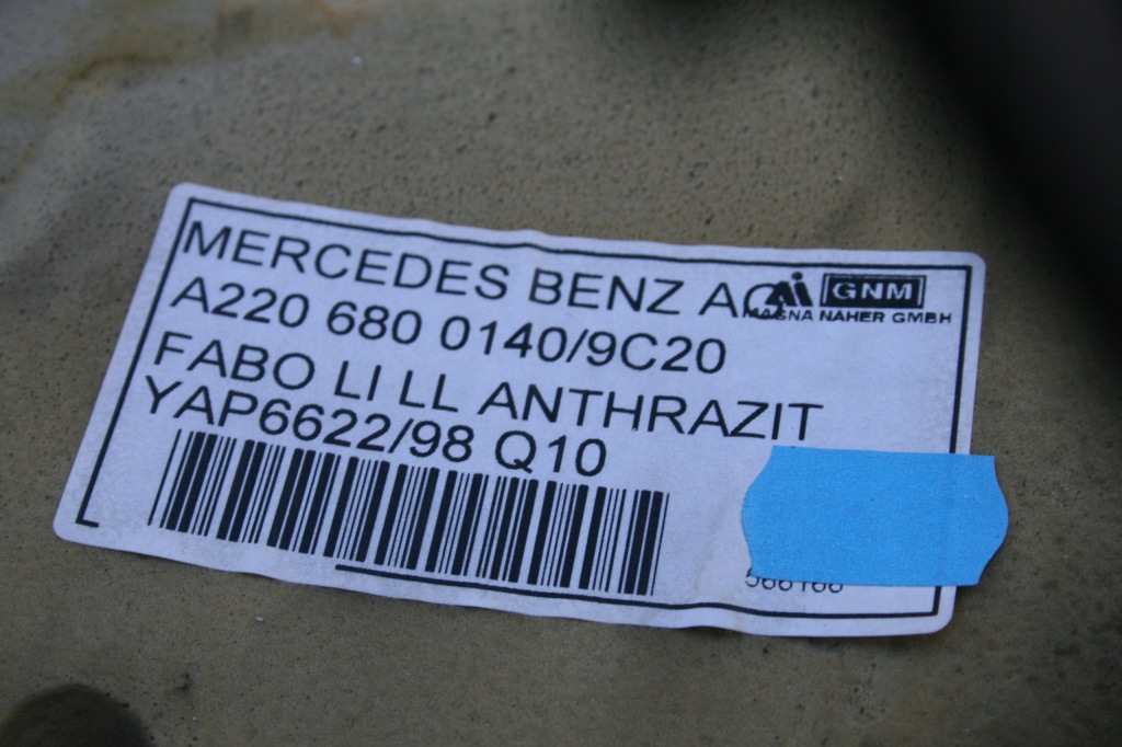 фото №10, Mercedes w220 обшивка лівий перед euro 98-02