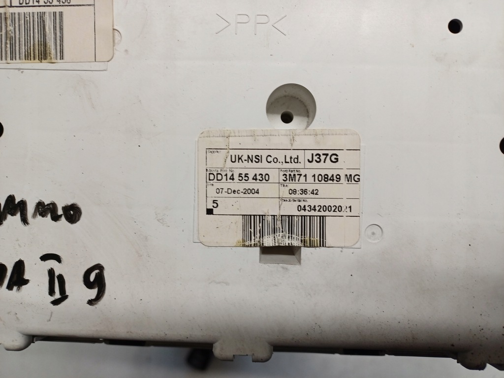 фото №8, Mazda 2 ii dy 02-07 1.6 набор стартовый бортовой компьютер 4s61-12a650-lc