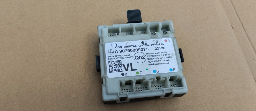 фото №1, Модуль блок управления дверь mercedes sprinter 907 w907 a9079000907