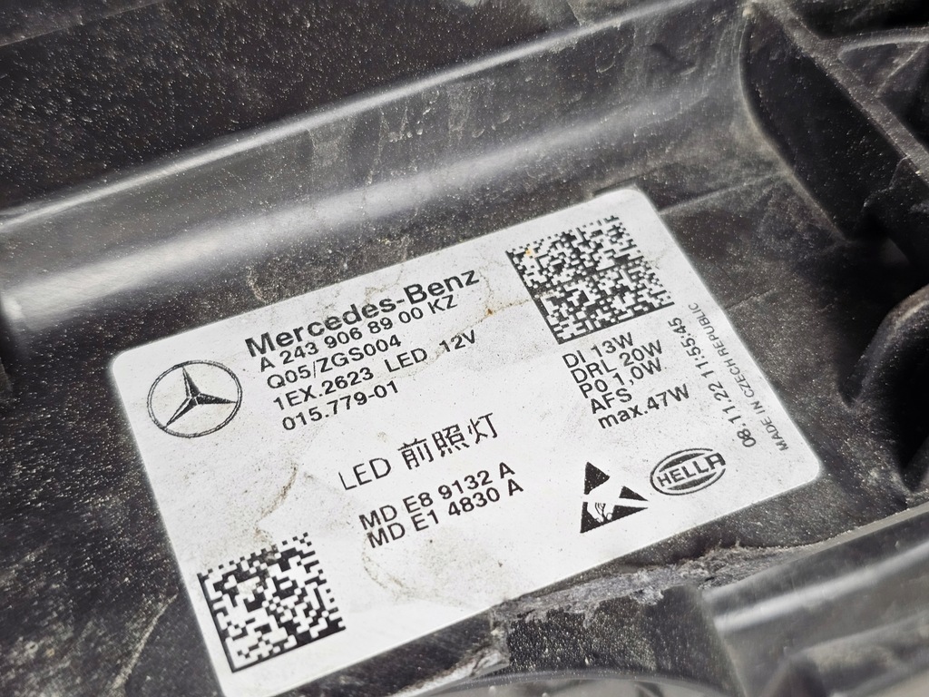 фото №14, Лампа фара перед ліва лівий full led mercedes w243 a2439068900