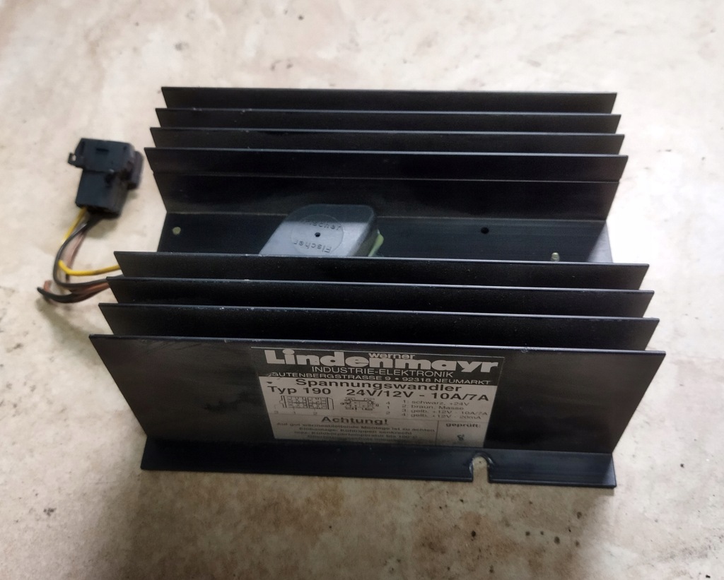 фото №1, Преобразователь 24v 12v lindenmayr typ 190