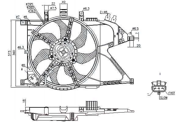 фото №1, Nissens 85195 вентилятор, охлаждение двигателя