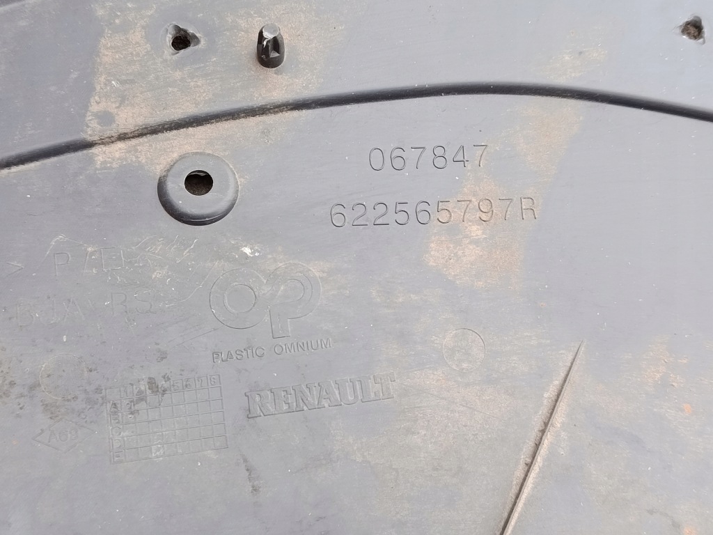 фото №9, Renault clio v 5 lift підсилювач перед плита pod бампер 622565797r