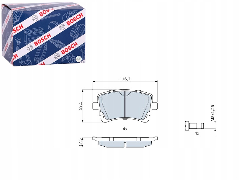 фото №1, Тормозные колодки тормозные задняя bentley continental continental flying spur 6.0