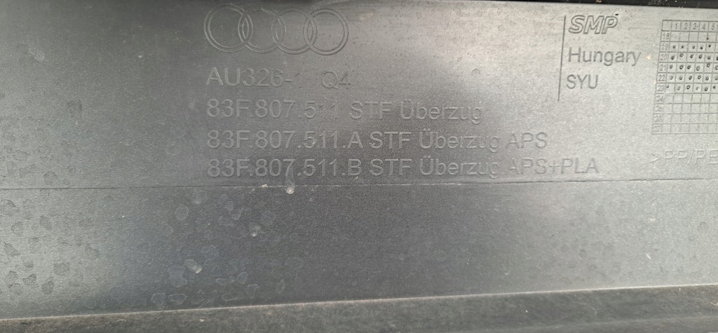 Audi q3 ii 83f s-line sportback бампер задняя задний Доставка