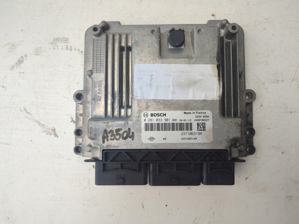 фото №1, Бортовой компьютер блок управления двигателя renault megane iv 1.6 dci 237106319r