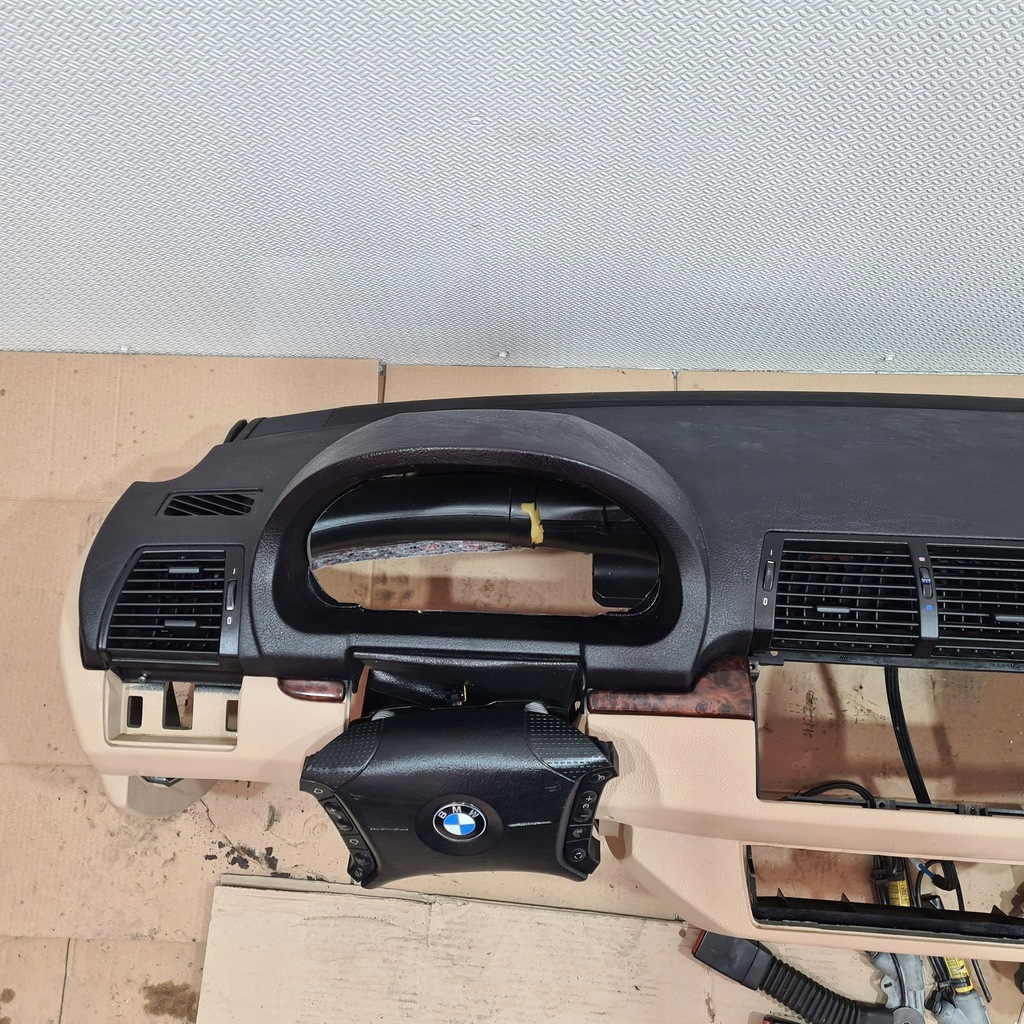 фото №6, Bmw x5 e53 lift приборная панель приборная панель консоль комплект