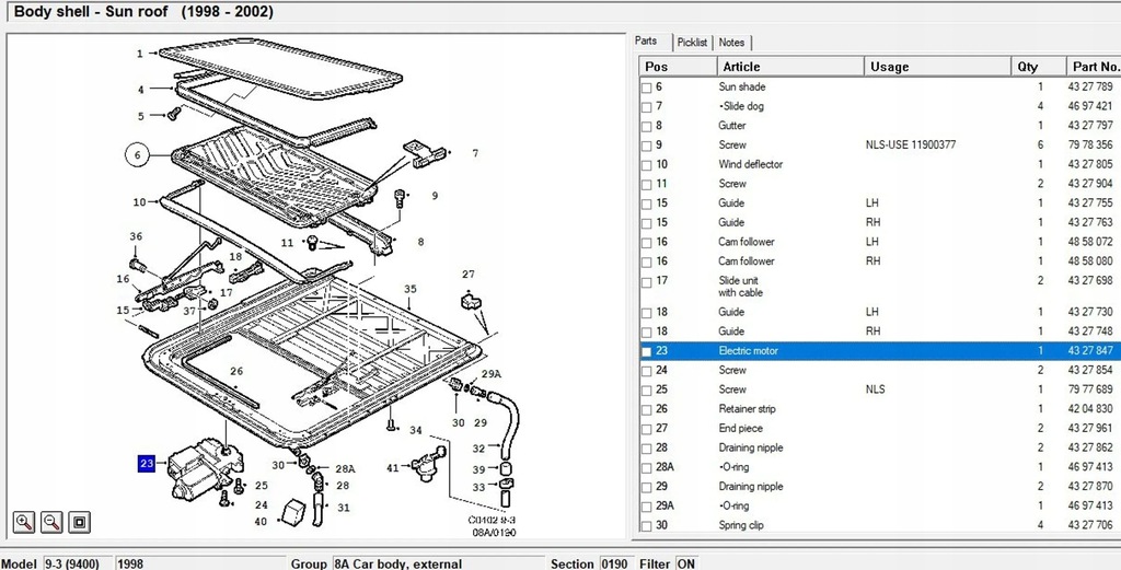 фото №6, Saab 9-3 ver1 2000 двигуни люк