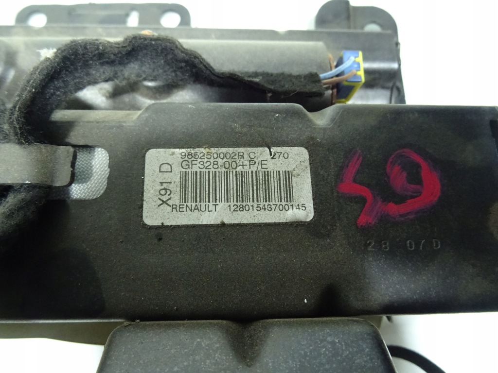 фото №3, Подушка безпеки пасажира 985250002r renault laguna iii