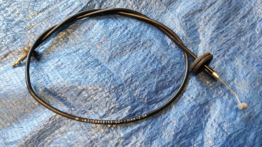 фото №1, Трос відкривання капот a2308800159 mercedes sl r230 w230