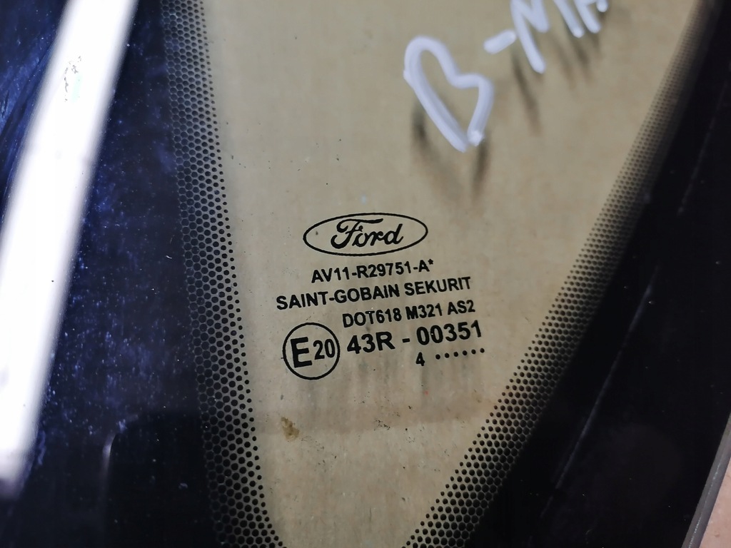 фото №2, Задня ліва скло скло ford b-max 14r