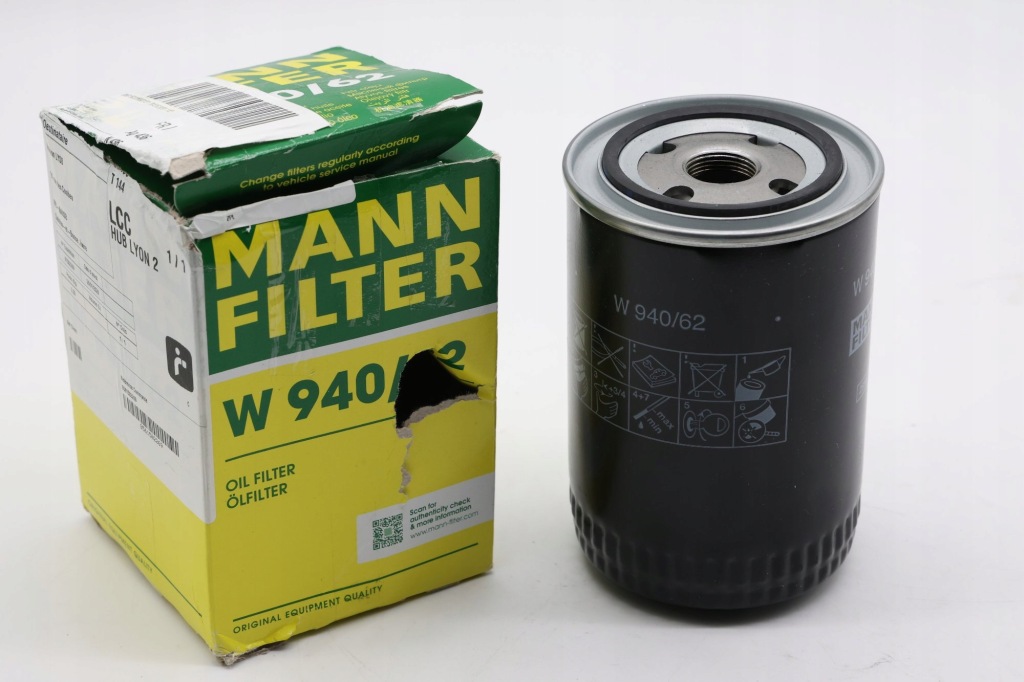 Mann-filter w 940/62 фільтр оливи Ціна