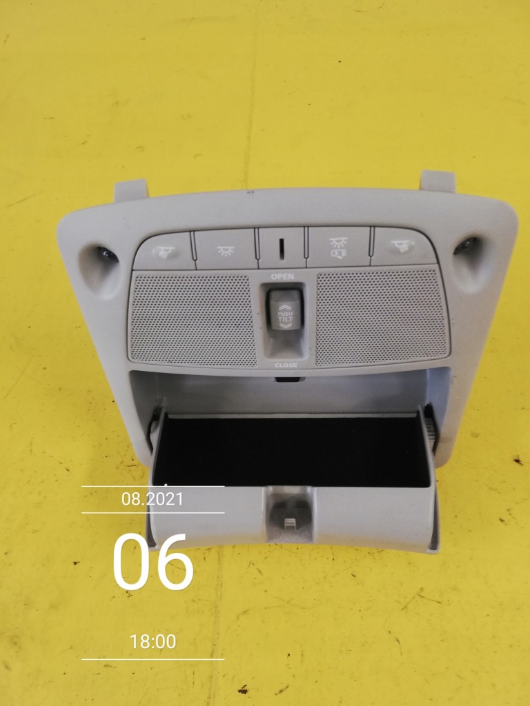 фото №8, Nissan x-trail t-32 лампа освітлення кабіни стельовий бардачок окуляри