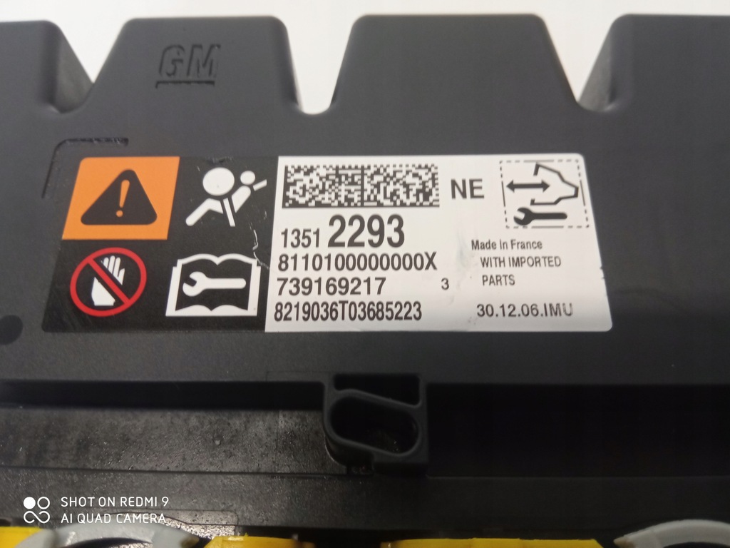 фото №3, Opel adam модуль подушка безпеки