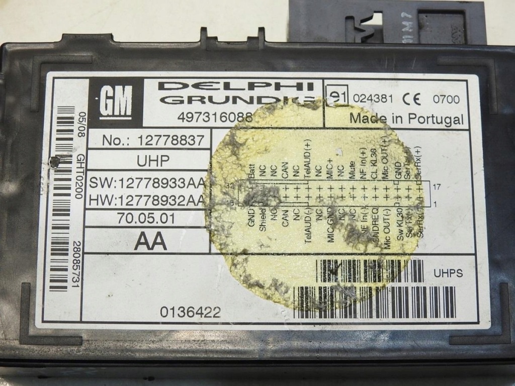 Модуль блок керування bluetooth saab 9-3 ii 12778837 Ціна