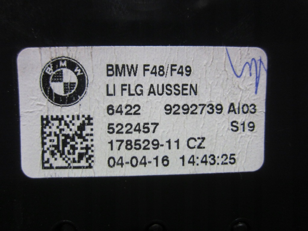 Bmw x1 f48 решётка обдув молдинг perlglanz 9292741 9292739 64229292741 Доставка