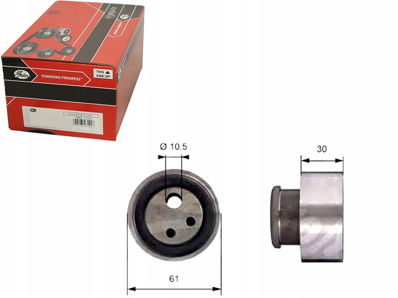 фото №1, Gates ролик натяжителя fiat albea 1.7 td 178_