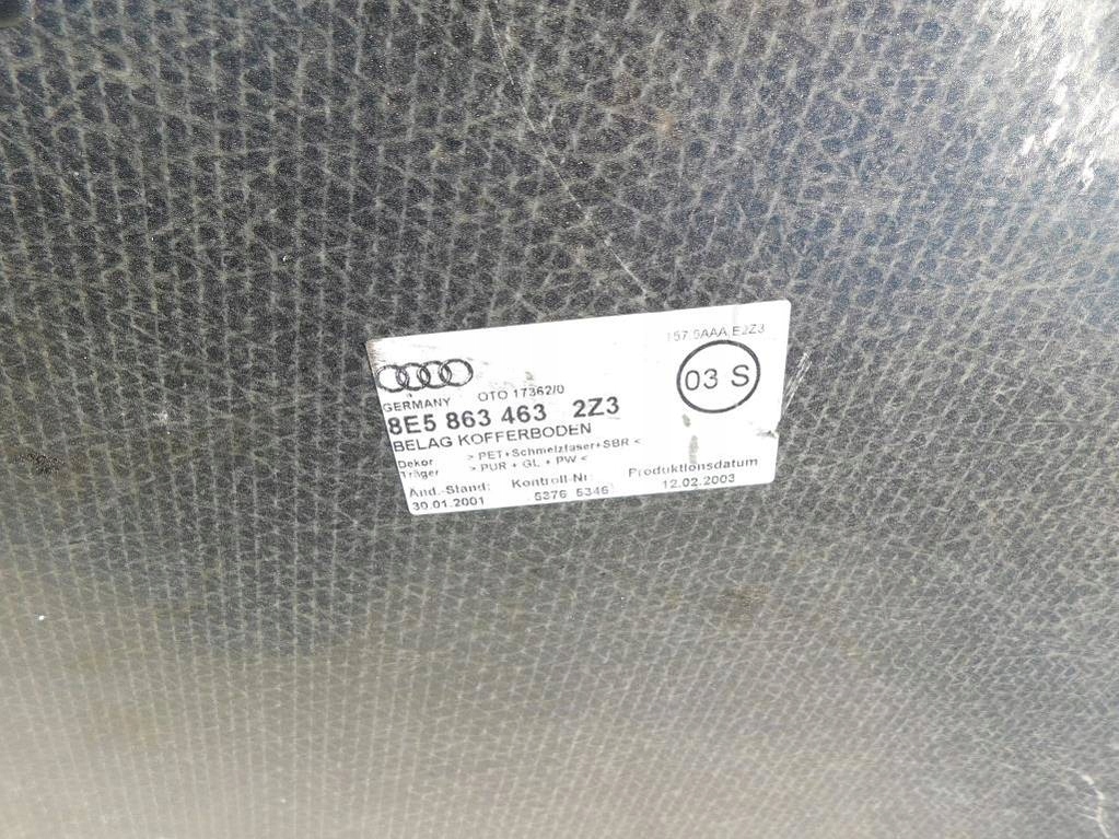 фото №7, Audi a4 b6 1.9tdi 2003r sedan обшивка багажника