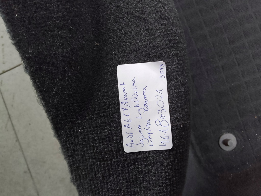 фото №12, Audi a6 c7 avant коврик обшивка пол салона czarna 4g1863021