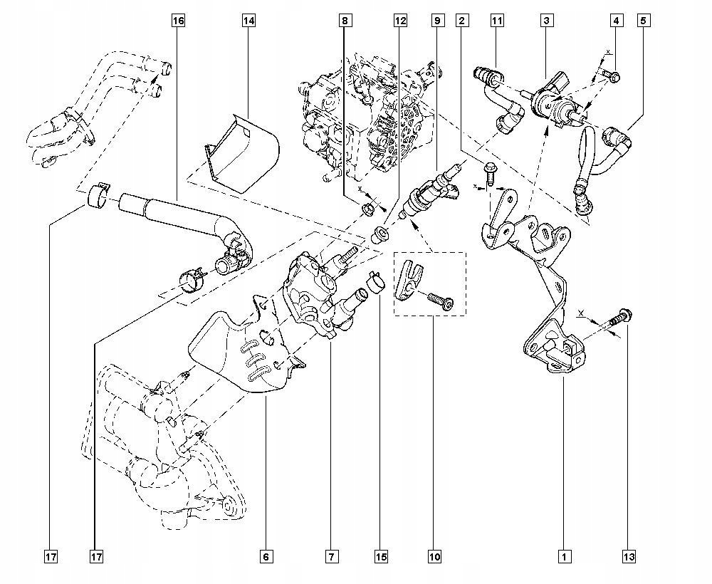 фото №9, Патрубок шланг пального renault scenic iii 2.0 dci 8200971651