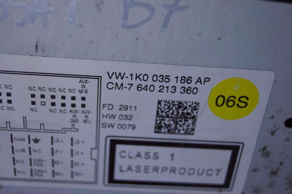 фото №16, Радио cd vw passat b7 1k0035186ap