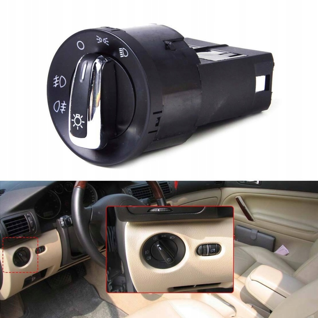фото №16, Вимикач перемикач світла vw polo v 2009-2014