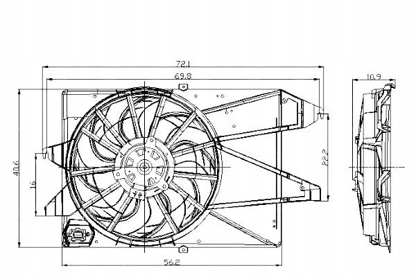 Купити Nrf вентилятор радіатора ford mondeo 00-07 -ac