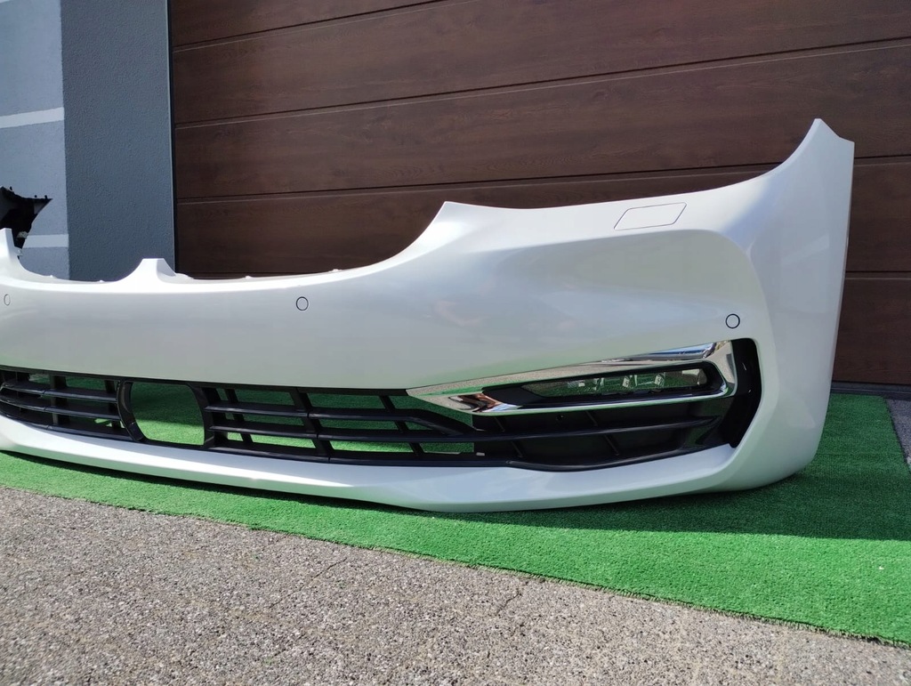 фото №6, Бампер перед bmw 6 gt g32 7415532 оригинальный номер новый комплект жгут омыватель drl хром